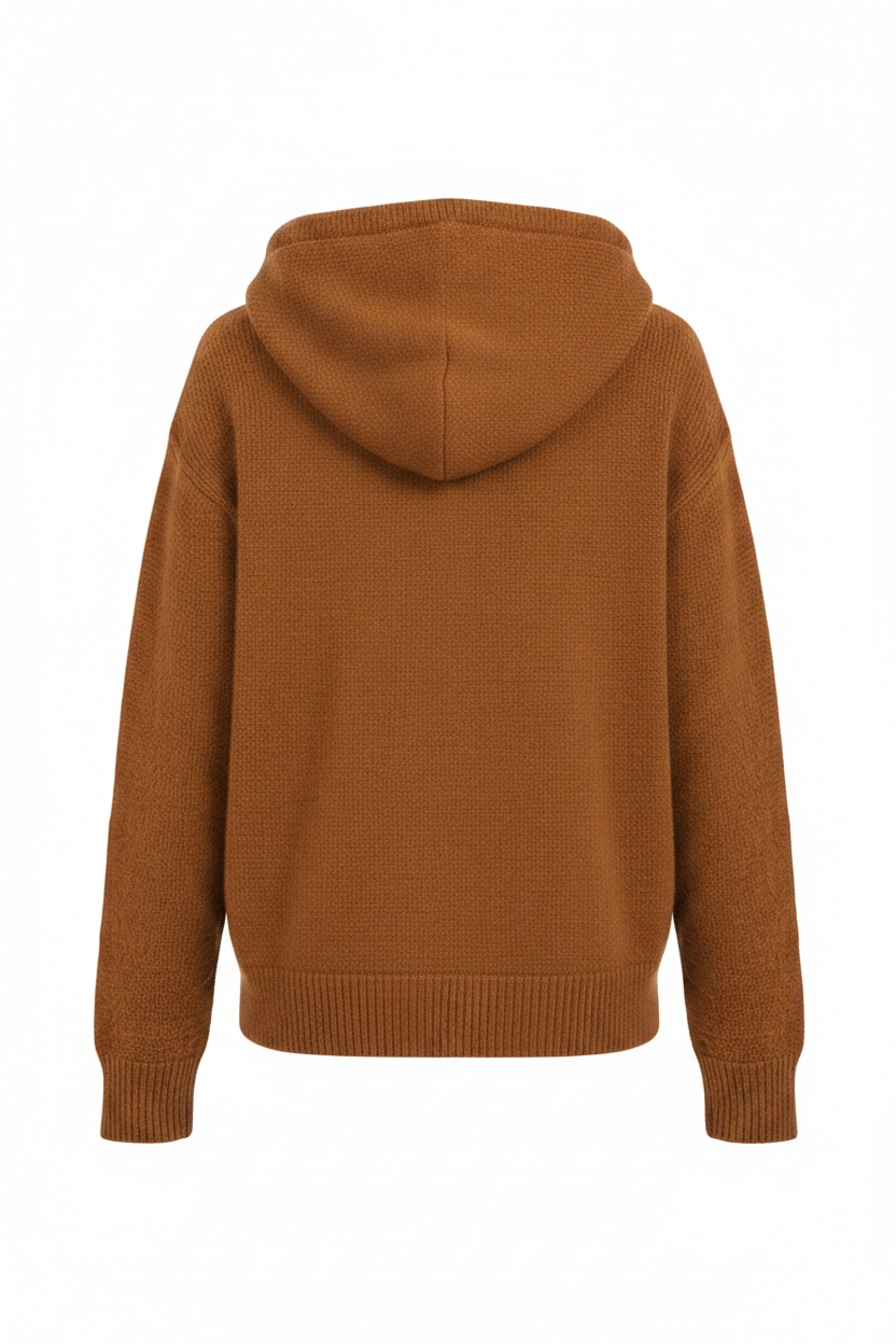 Full Zip Sweater-Like Hoodie