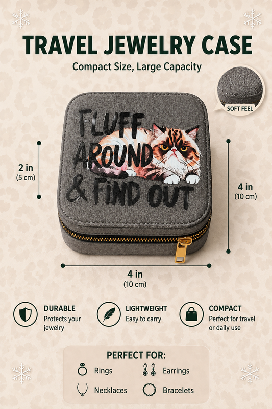 Fluff Around & Find Out Travel Jewelry Case – photo 2