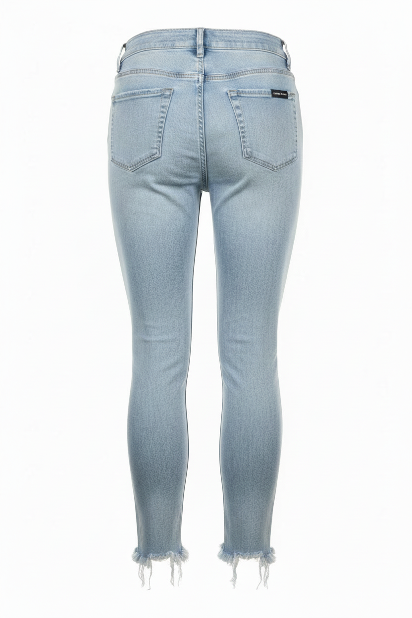 High Rise Distressed Skinny Jeans