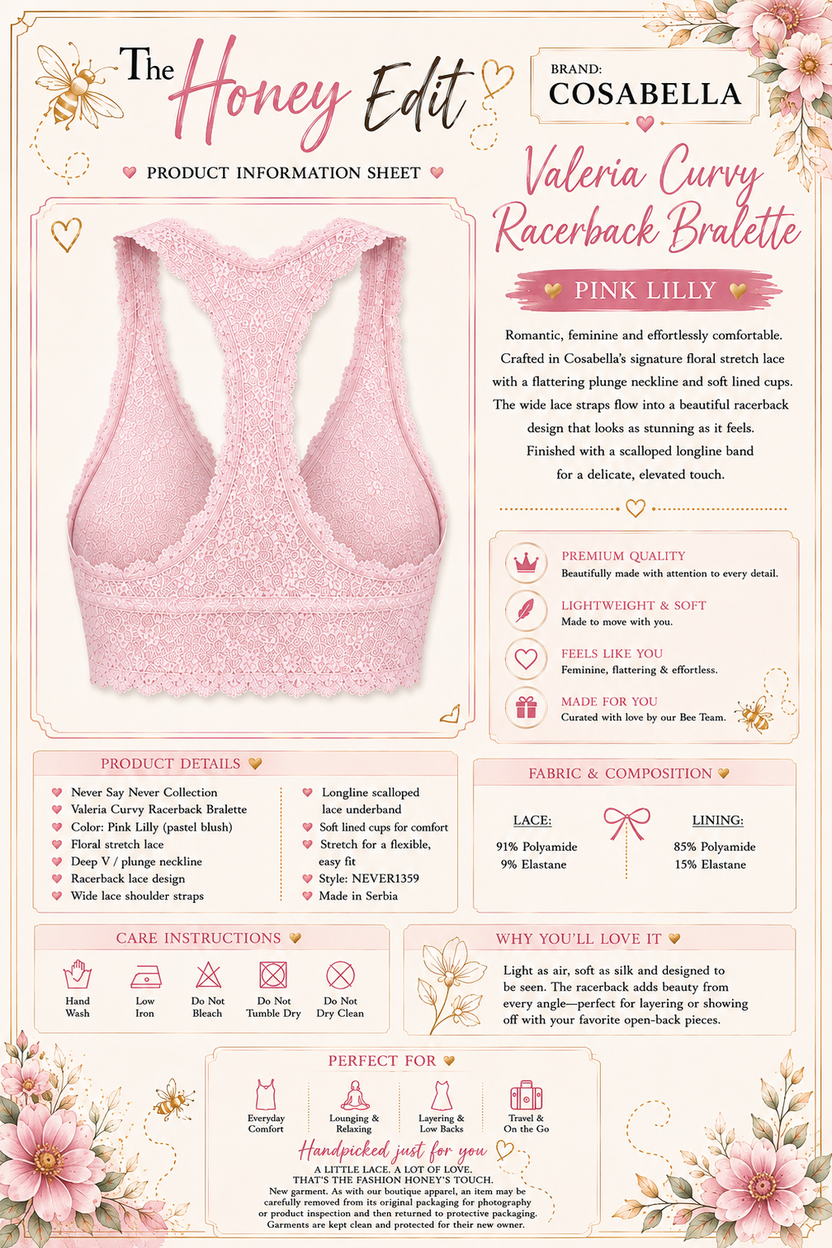 Never Say Never Curvy Bralette