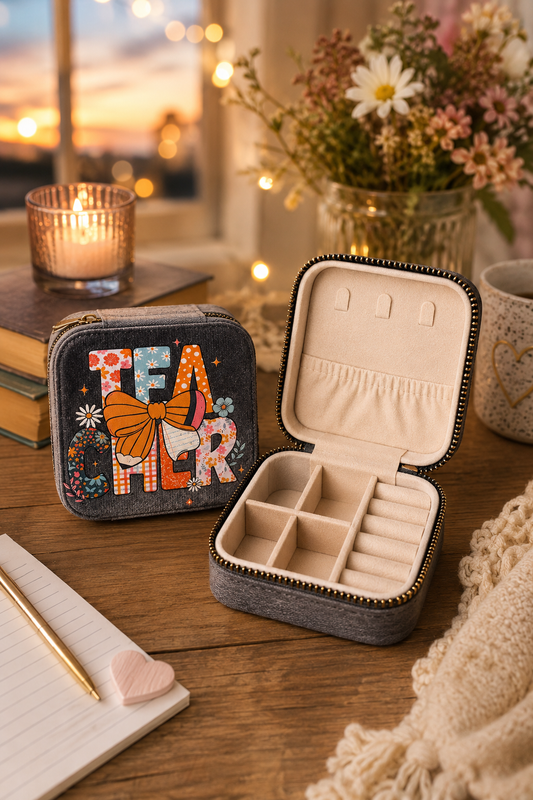 Travel Jewelry case Cute “Teacher”