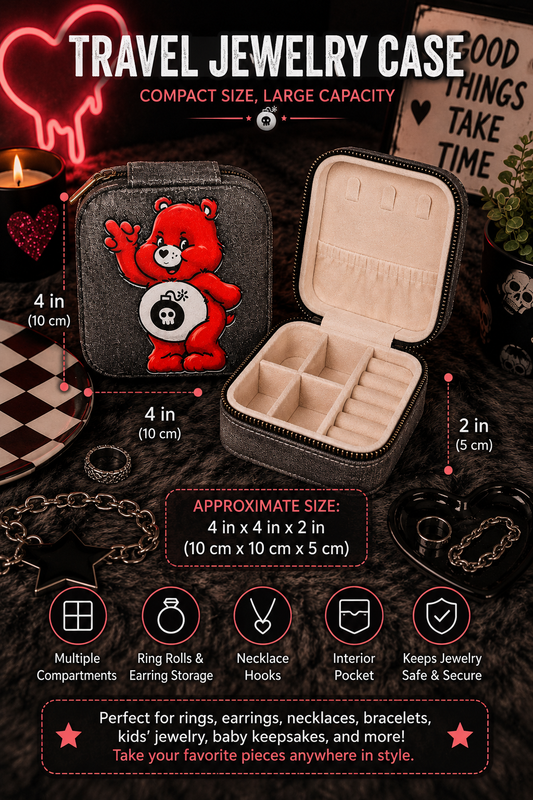 Swear Bear Travel Jewelry Case