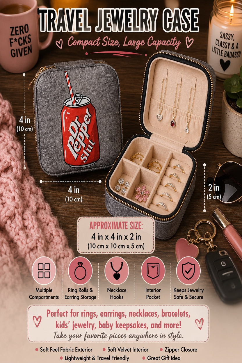 Retro Soda Can Travel Jewelry Case