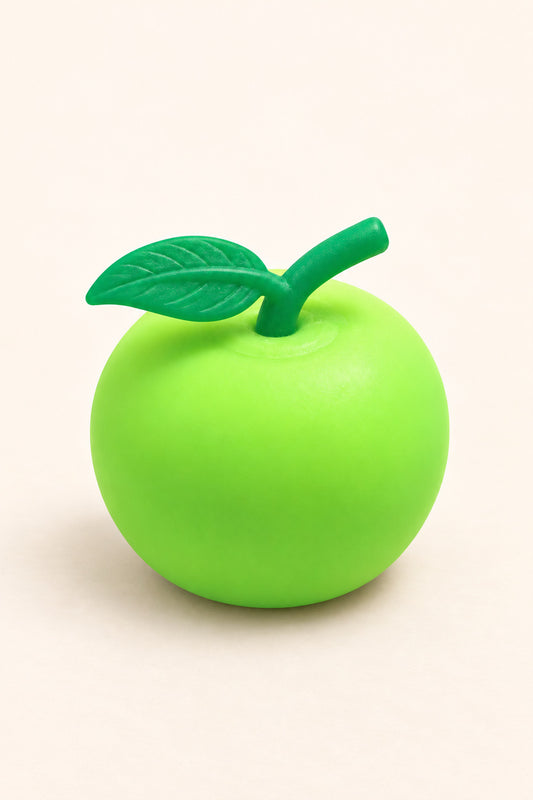 Lime green apple sensory squishy alternate angle