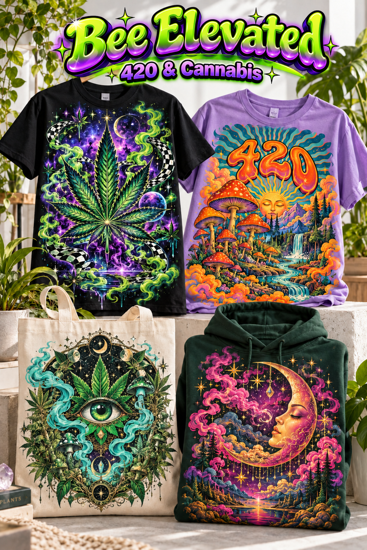 Bee Elevated | 420 & Cannabis apparel transfer category cover