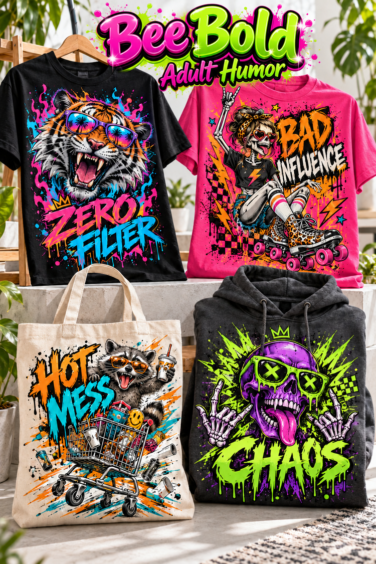 Bee Bold | Adult Humor apparel transfer category cover