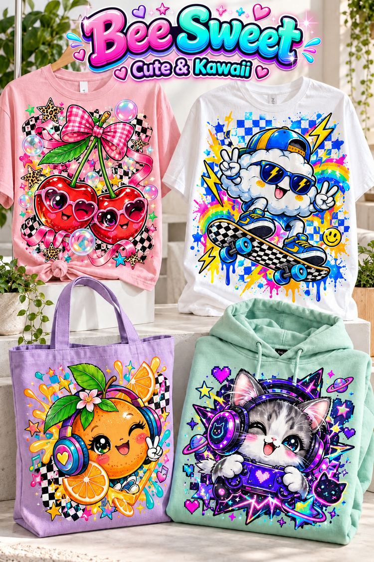 Bee Sweet | Cute & Kawaii apparel transfer category cover
