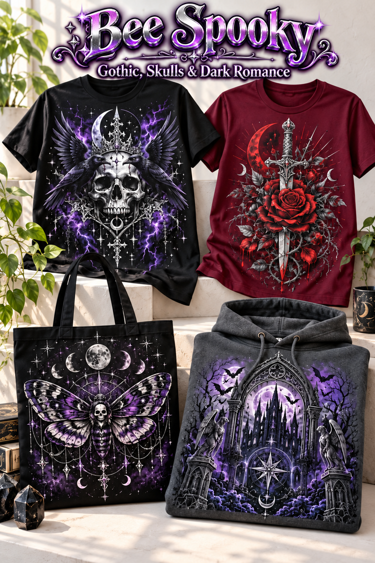Bee Spooky | Gothic, Skulls & Dark Romance apparel transfer category cover