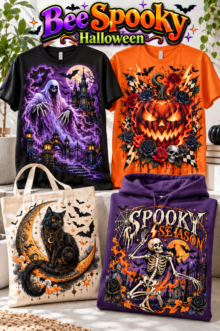 Bee Spooky | Halloween apparel transfer category cover