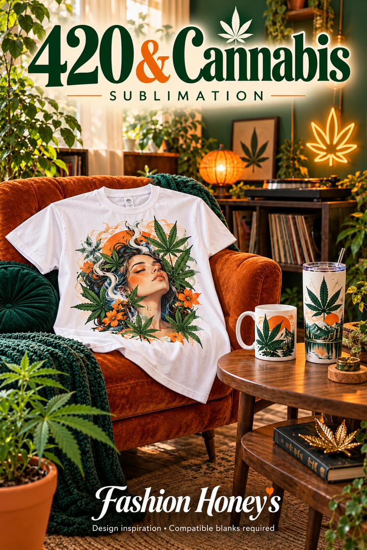 Bee Elevated | Sublimation 420 & Cannabis — full-view clothing, mug and tumbler sublimation design inspiration