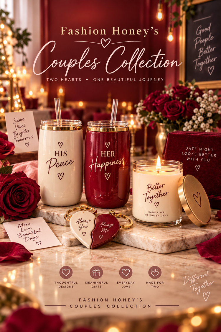 Bee Loved | UV DTF Couples — full-frame portrait collection cover featuring UV DTF designs for cups, mugs and candle jars