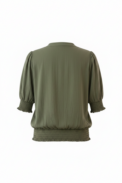 Cotton Crochet Embellished Blouse