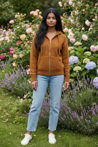 Full Zip Sweater-Like Hoodie