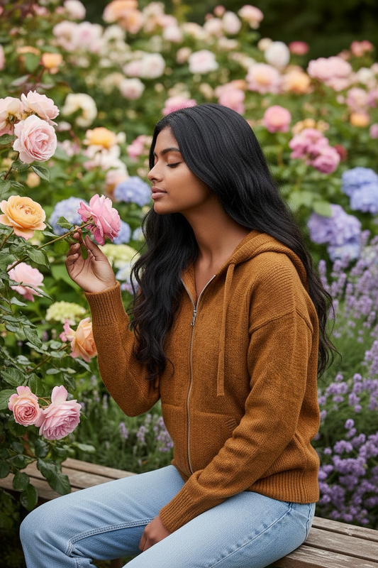 Full Zip Sweater-Like Hoodie