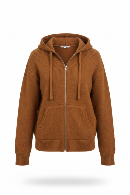 Full Zip Sweater-Like Hoodie