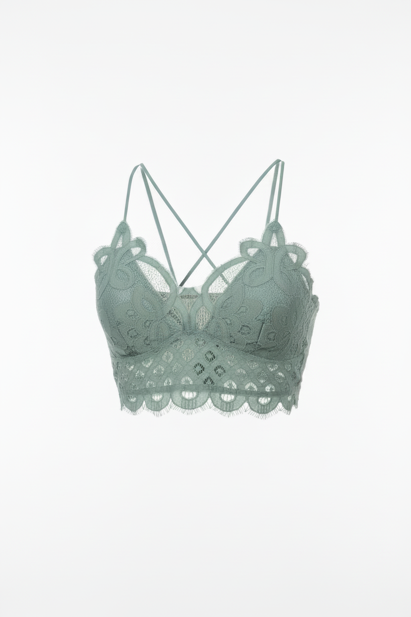 Crochet-Stlye Cami Tank - Smocked