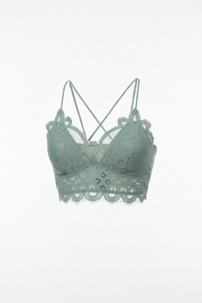 Crochet-Stlye Cami Tank - Smocked