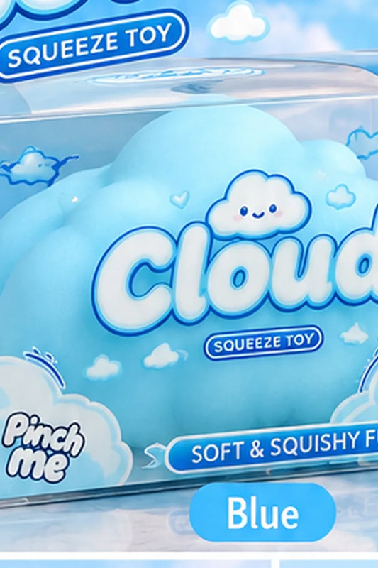 Large Cloud Squishy – Blue or White Squeeze Toy
