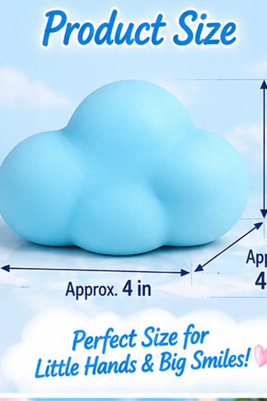 Large Cloud Squishy – Blue or White Squeeze Toy