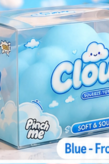 Large Cloud Squishy – Blue or White Squeeze Toy