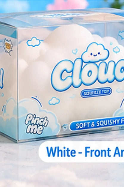 Large Cloud Squishy – Blue or White Squeeze Toy