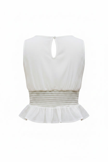 Valencia Embroidered V-Neck Top