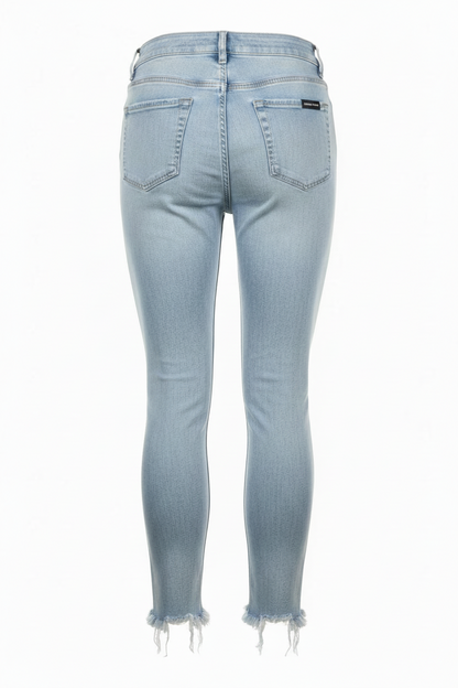 High Rise Distressed Skinny Jeans