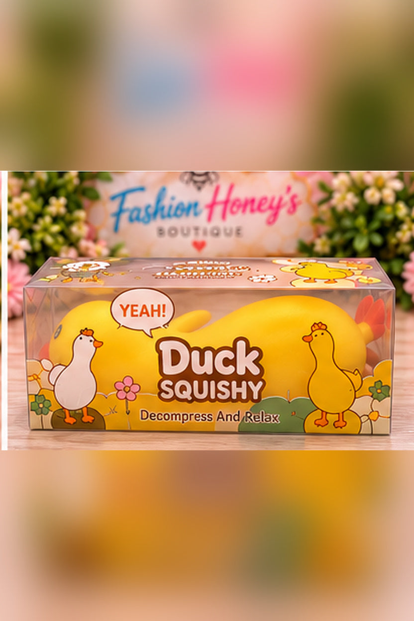 Yellow Crunchy Duck Squishy packaging view