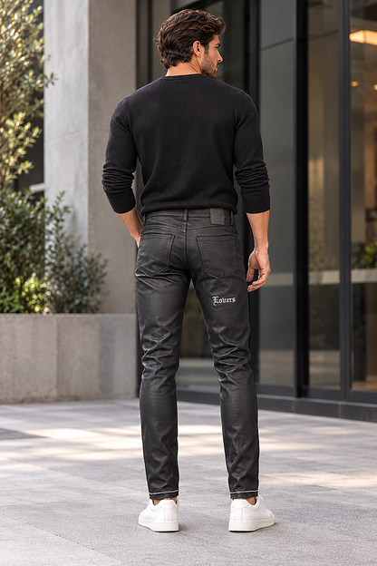 LUTI WAX slim trousers — Back modeled view
