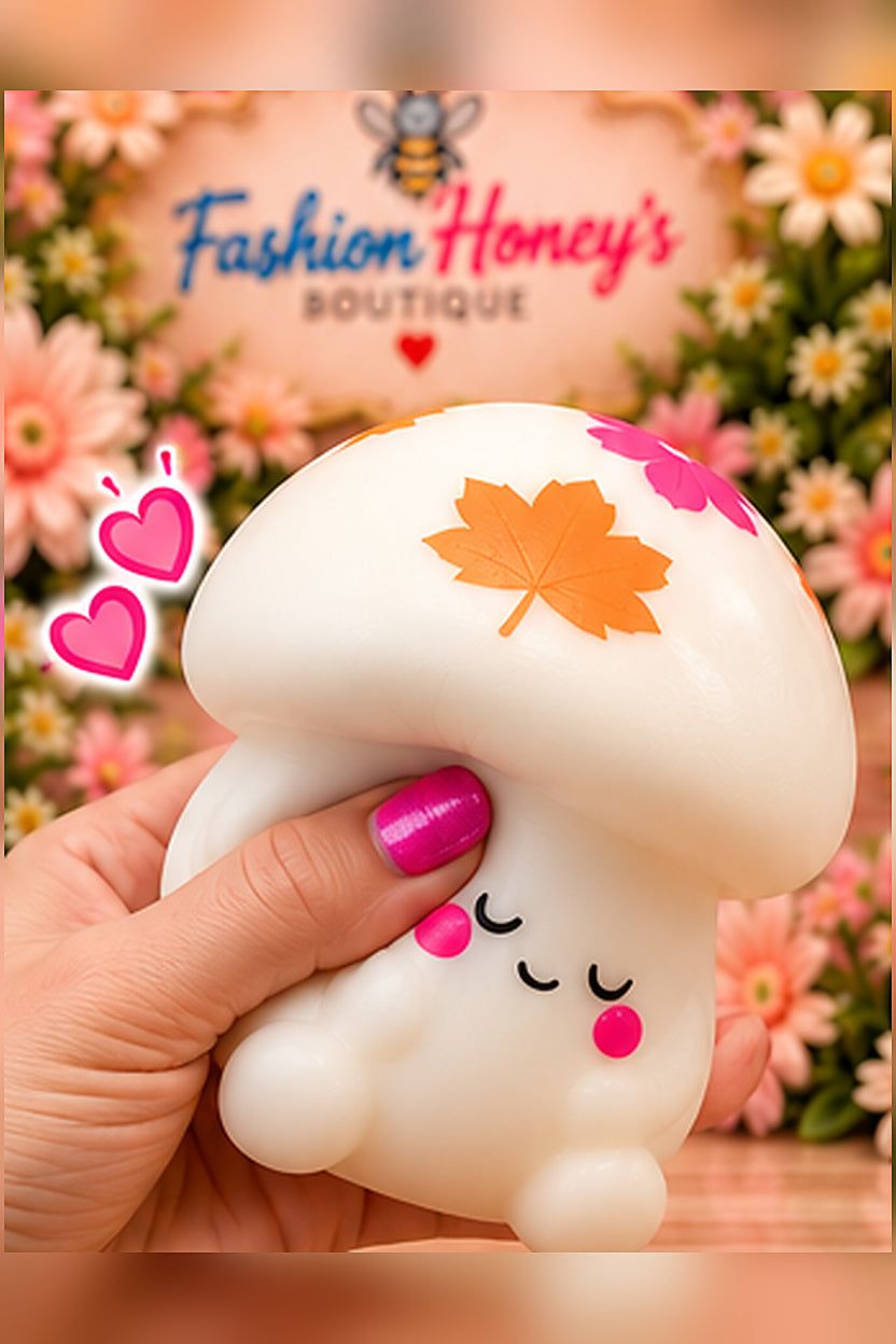 Mushroom Squishy squeeze boutique view