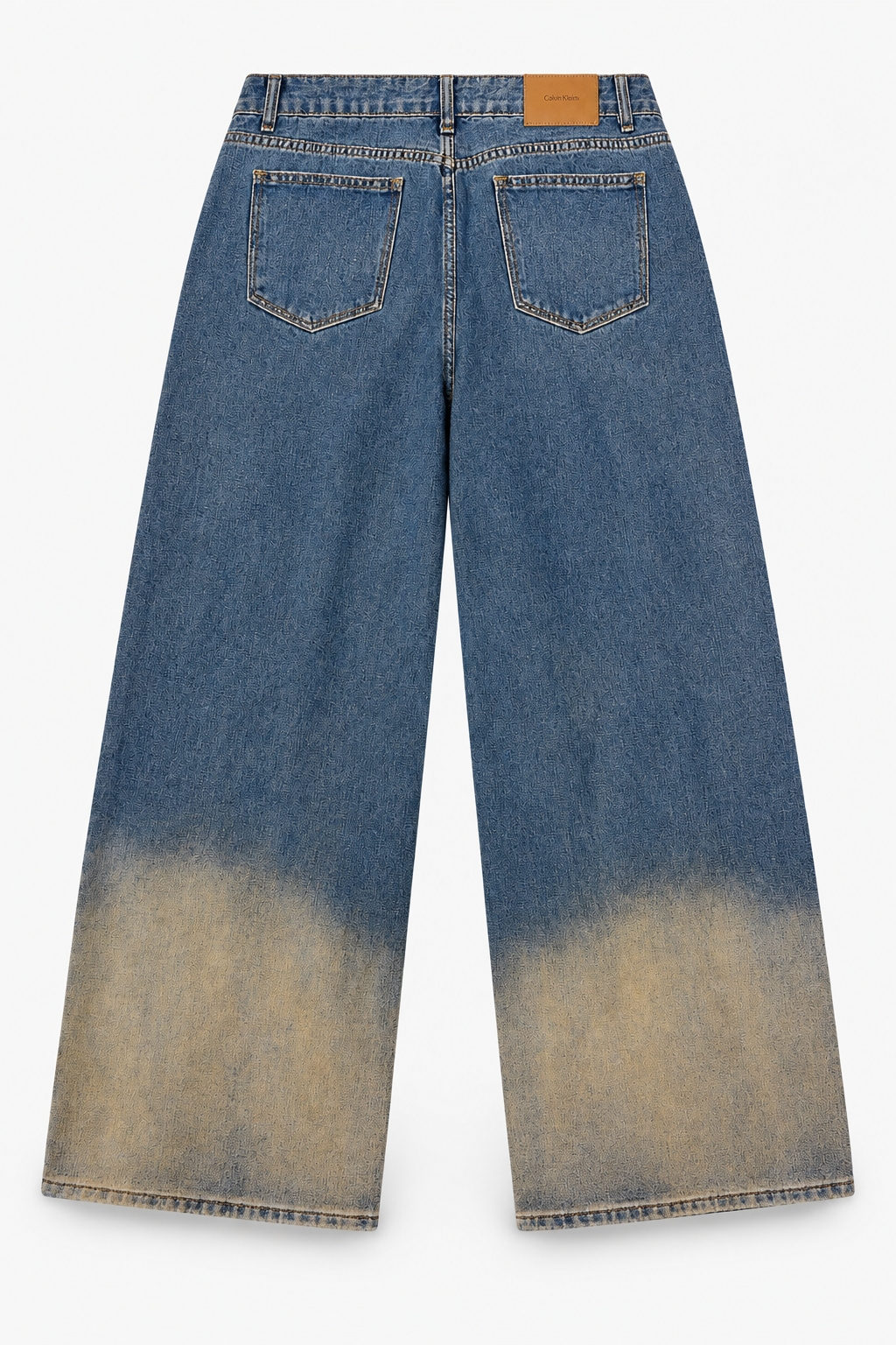 CIDER ombré wide-leg jeans back view