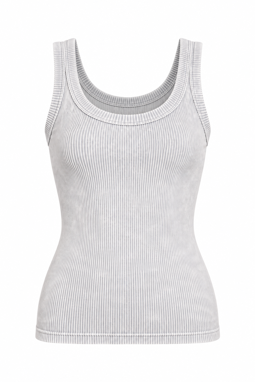 Zenana NTW-6363A Light Gray tank Ghost Front