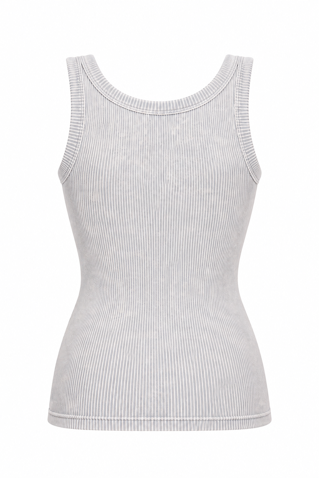 Zenana NTW-6363A Light Gray tank Ghost Back