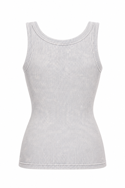 Zenana NTW-6363A Light Gray tank Ghost Back