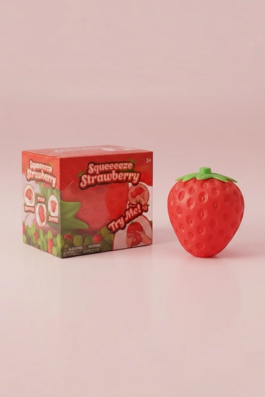 Jumbo Squeeeze Strawberry Squishy