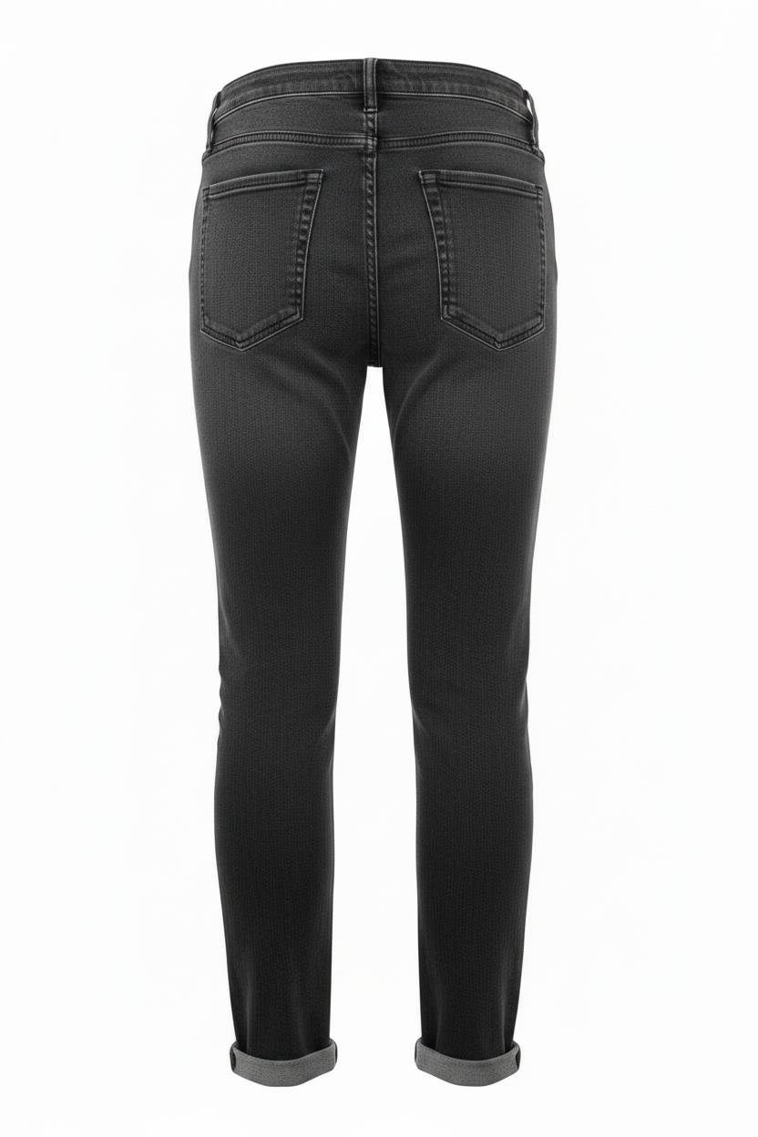 Distressed High-Rise Skinny Jeans