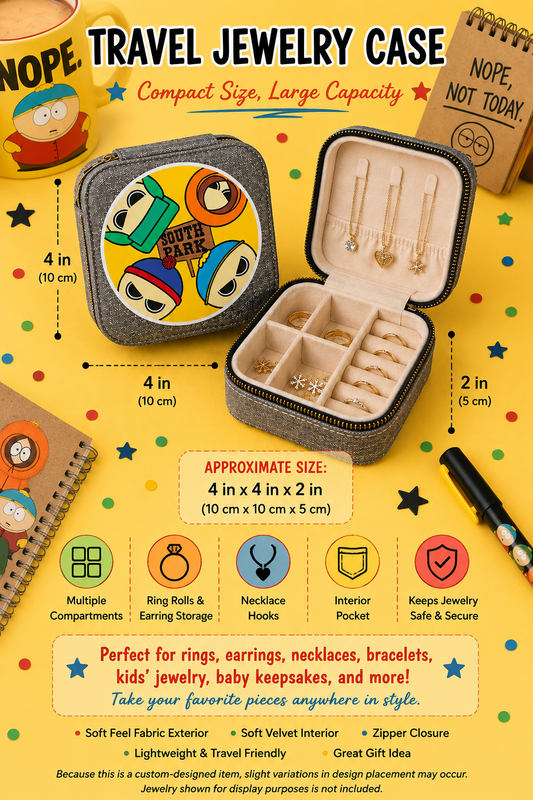 Cartoon Crew Travel Jewelry Case