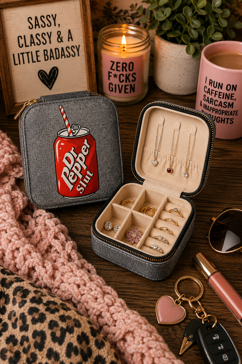 Retro Soda Can Travel Jewelry Case
