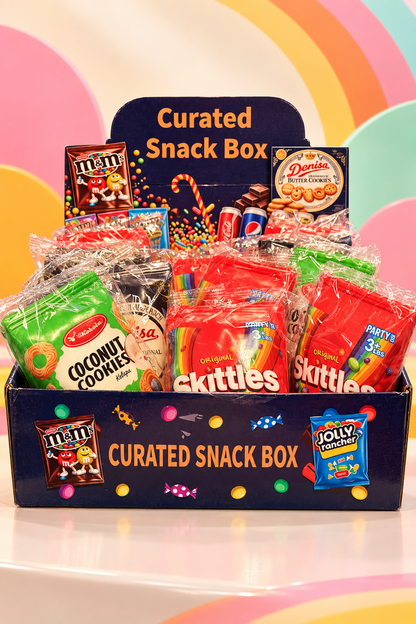 Snack-package squishy display assortment; one selected toy is included, not the full box