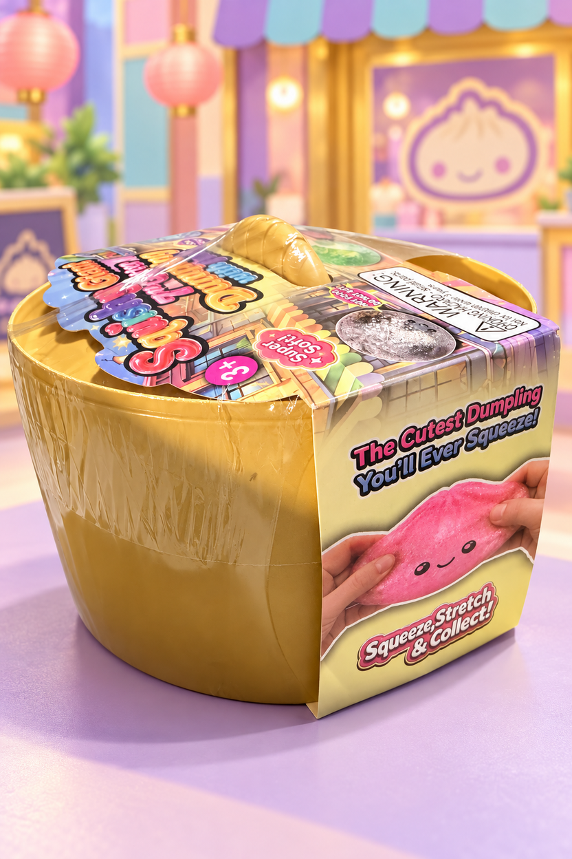 Fun Storm 7-Inch Glitter Dumpling Squishy