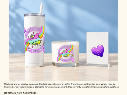 Don't Let Shitty People Ruin Your Day UV DTF Cup Wrap — Optional Cut-Apart Sheet - Image 2