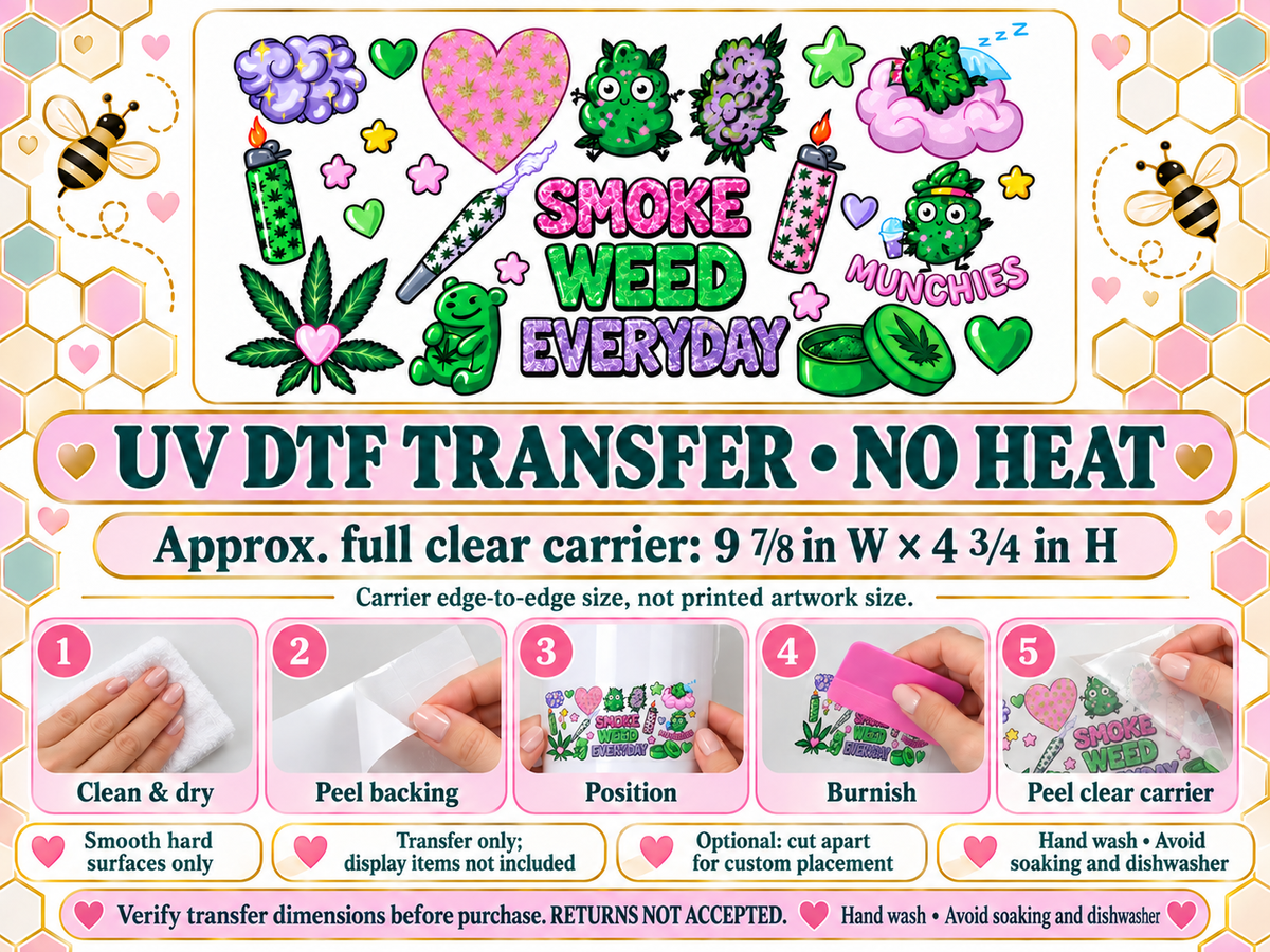 Smoke Weed Everyday — full clear carrier size and no-heat application guide