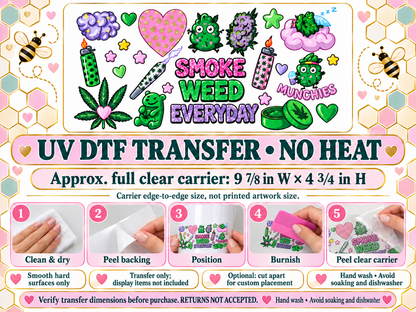 Smoke Weed Everyday — full clear carrier size and no-heat application guide