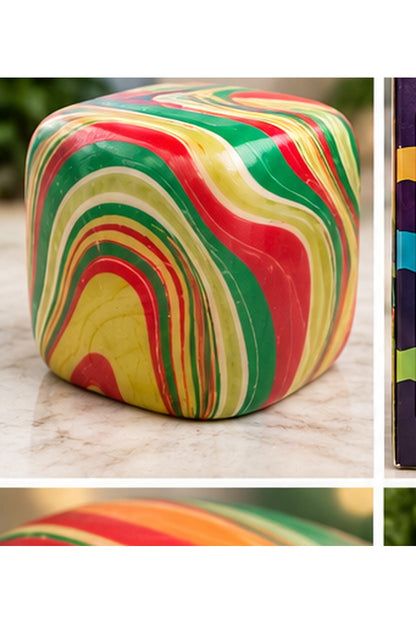 Giant Squishy Marble Cube side view