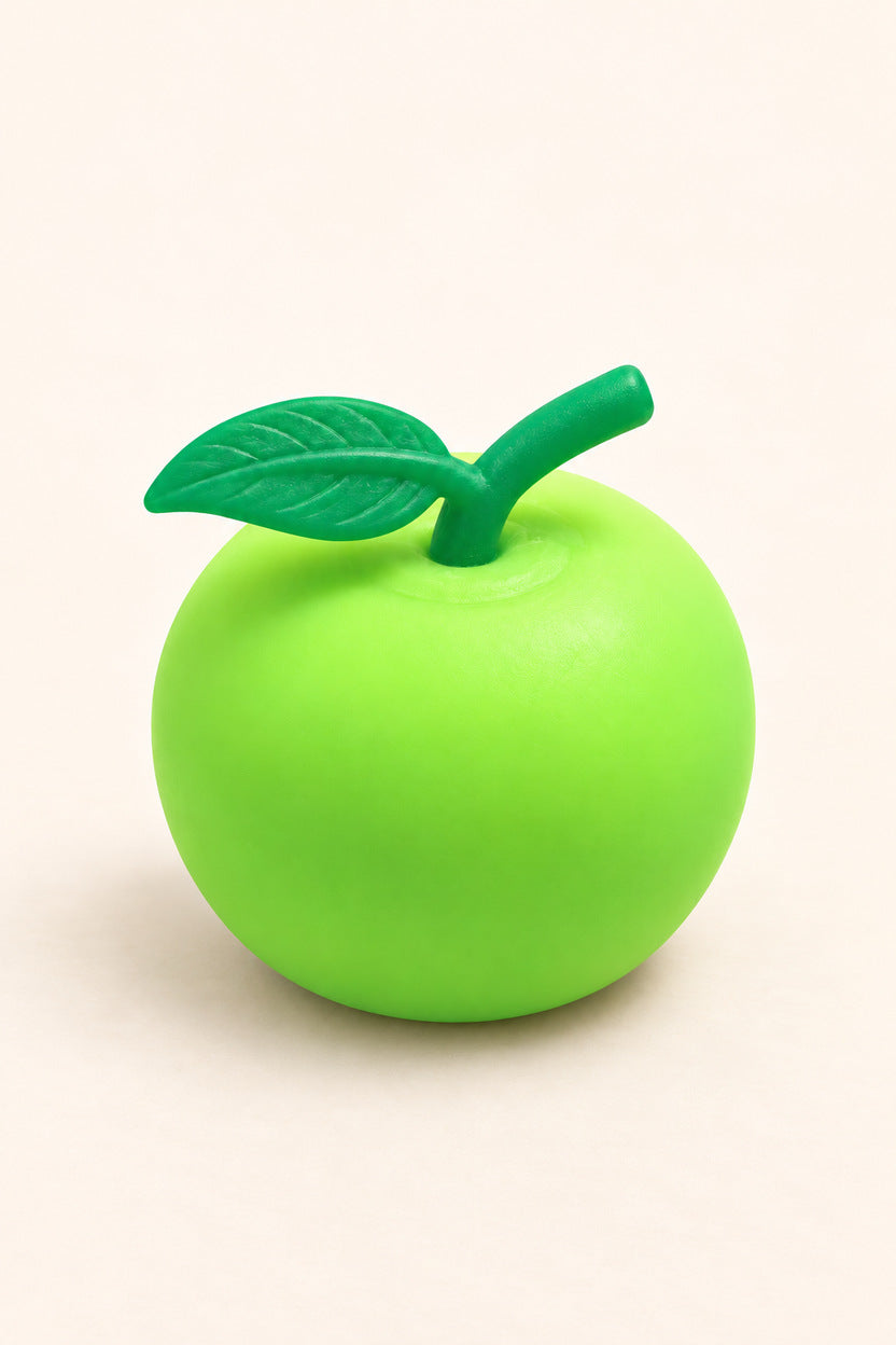 Lime green apple sensory squishy alternate angle