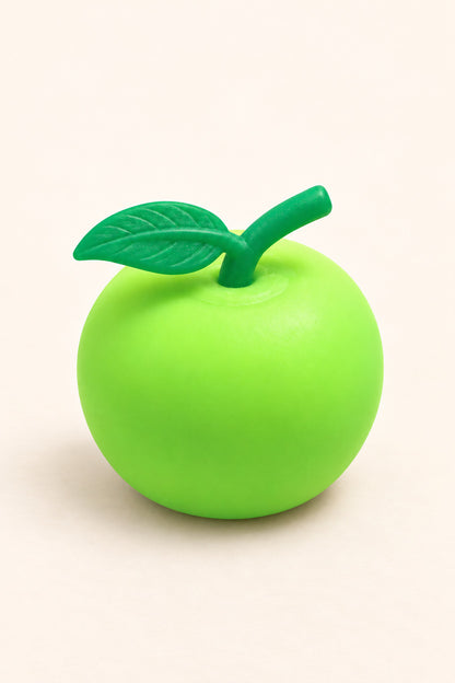 Lime green apple sensory squishy alternate angle
