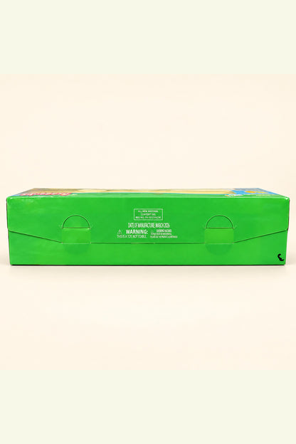 Underside of Squeeezy Salted Butter squishy box with printed warning