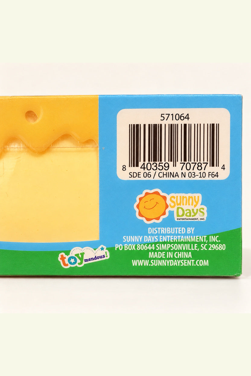 Sunny Days Entertainment distributor panel on Squeeezy squishy box