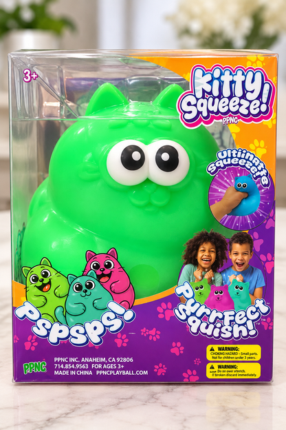 Kitty Squeeze package safety and warning detail