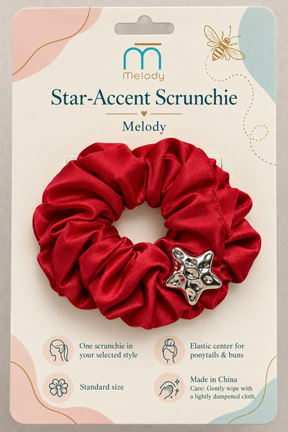 Melody star scrunchie product details and care guide